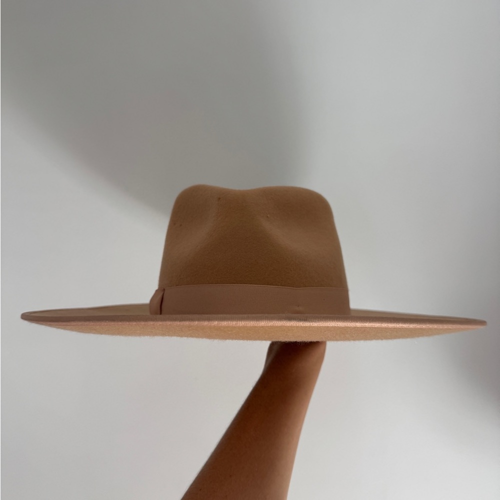 Lack Of Color Camel Wide-Brim Hat